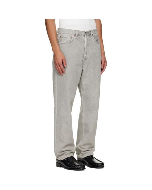Agolde Gray 90's Jeans for men