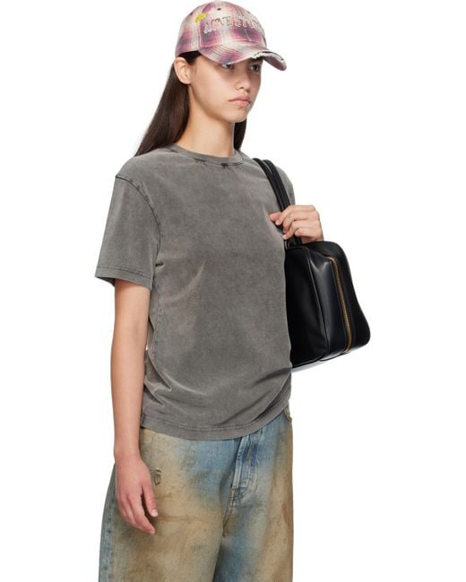 Acne Multicolor Cotton Crewneck T-Shirt