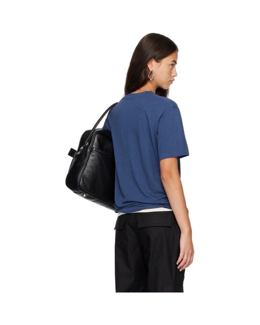 Acne Blue Graphic T-Shirt