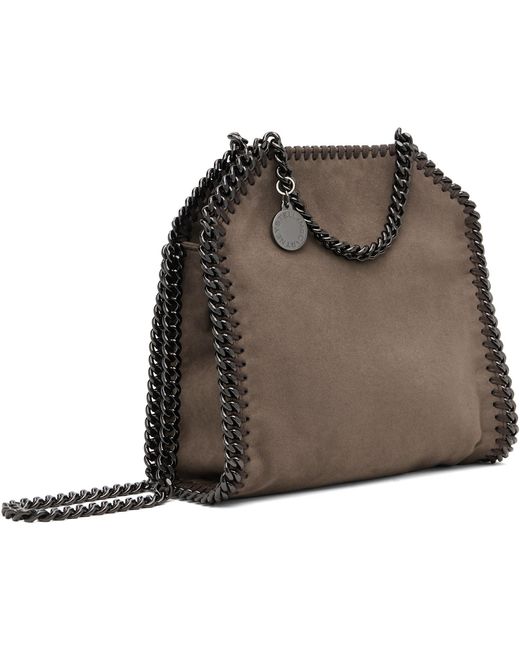 Stella McCartney Brown Taupe Falabella Tiny Bag