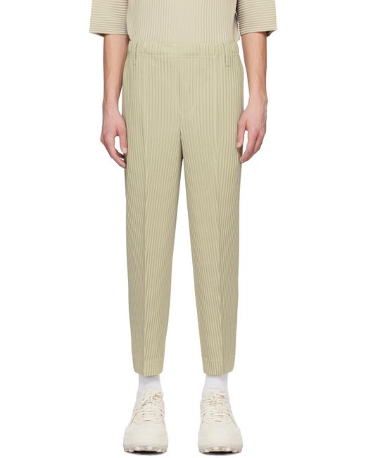 Homme Plissé Issey Miyake Natural Taupe Compleat Trousers for men