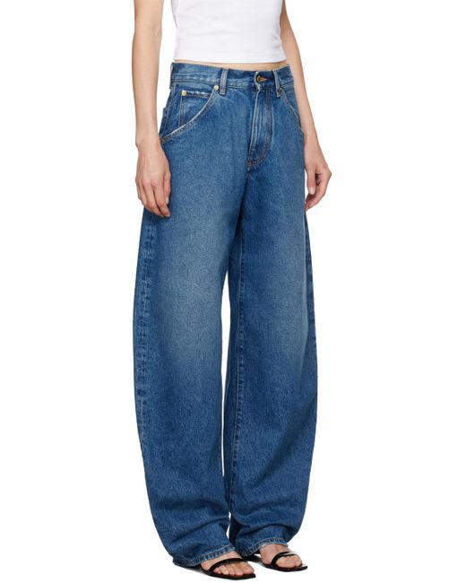 DARKPARK Blue Indigo Khris Barrel Leg Jeans