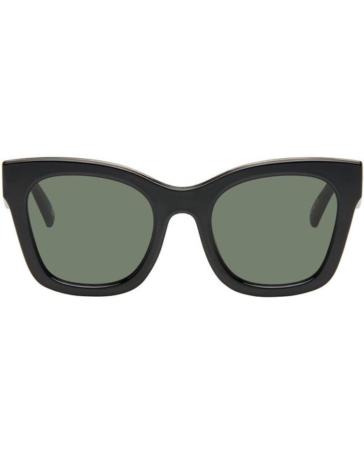 Le Specs Green Showstopper Sunglasses