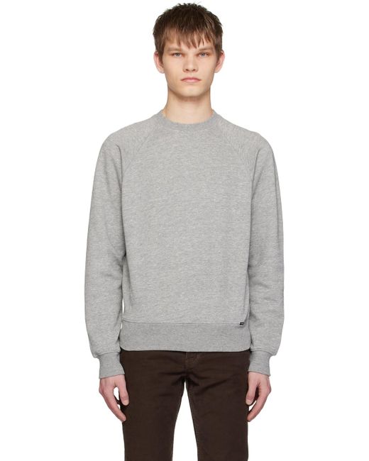 Tom Ford Gray Raglan Sweatshirt for men