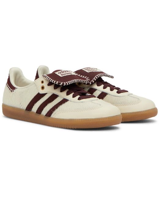 adidas gazelle silver green womens Adidas Samba Nylon Tonal Wales Bonner Cream White - IE0586