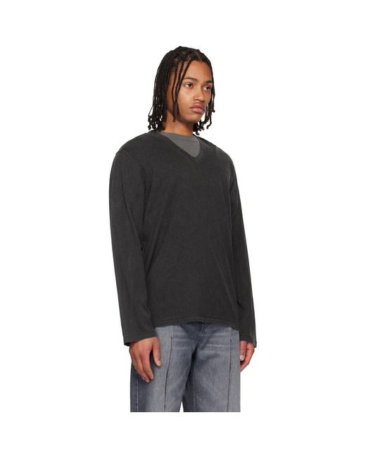Our Legacy Gorge Longsleeve T-Shirt in Black for Men | Lyst UK