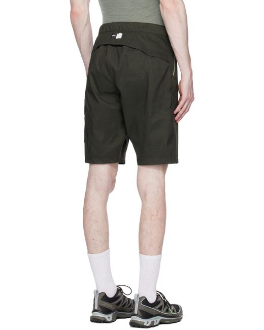 Pedaled Black Water-repellent Shorts for men