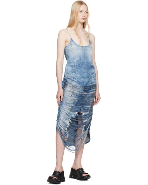 DIESEL Black De-Dra-Fsg Denim Midi Dress
