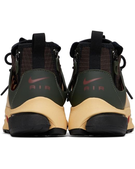 Nike Black Brown Air Presto Utility Sneakers for men