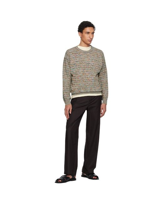 Paul Smith Black 'Signature Stripe' Knitted Cotton Sweater for men