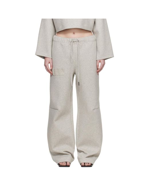 Jean Paul Gaultier White 'The Embossed Gaultier' Lounge Pants