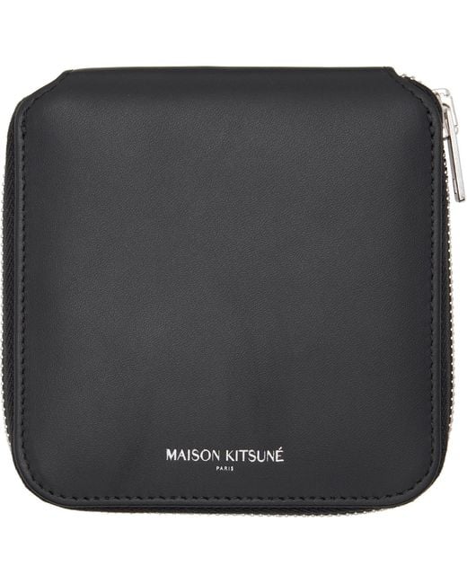 Maison Kitsuné Black Paris' Wallet for men