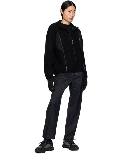 Roa Black Packable Trousers for men