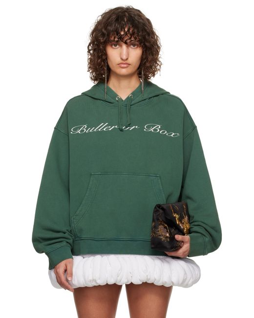 LAURA ANDRASCHKO Green 'buller Or Box' Hoodie
