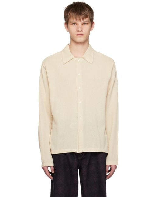 Our Legacy Black Off-white Isola Shirt for men
