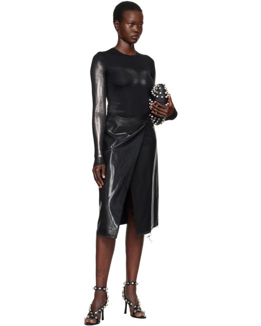 Jupe Midi O-Kessy-P1 Noire DIESEL en coloris Black