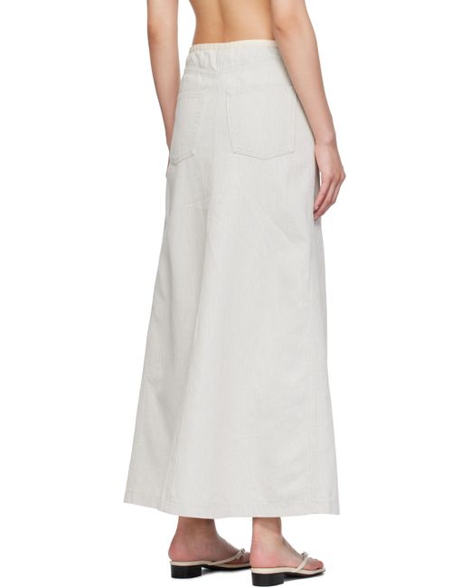 Baserange Multicolor Off- & Arthur Denim Maxi Skirt