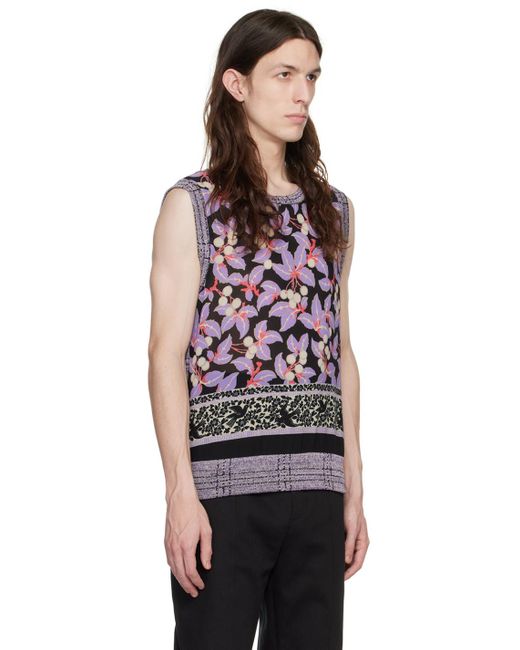 Anna Sui Black Ssense Exclusive Birdsberries Vest for men