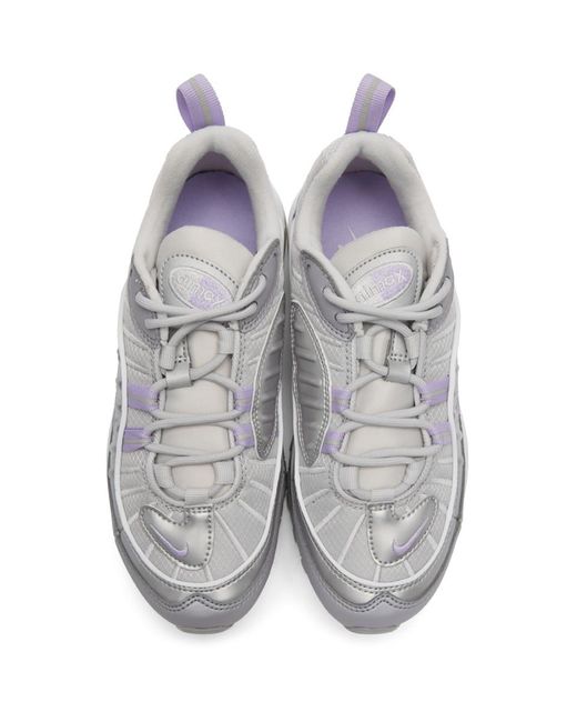 purple and gray air max
