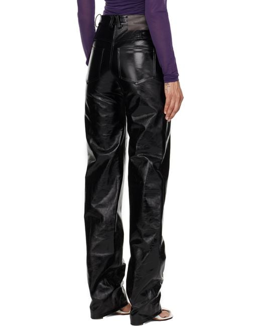 16Arlington Black Vante Leather Pants