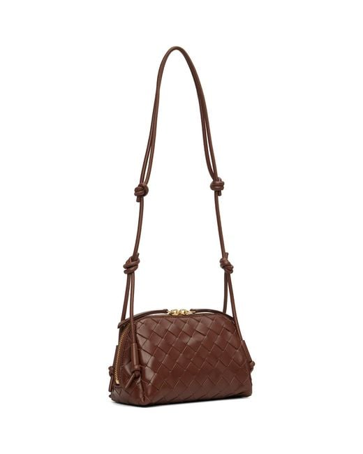 Bottega Veneta Brown Burgundy Concert Bag