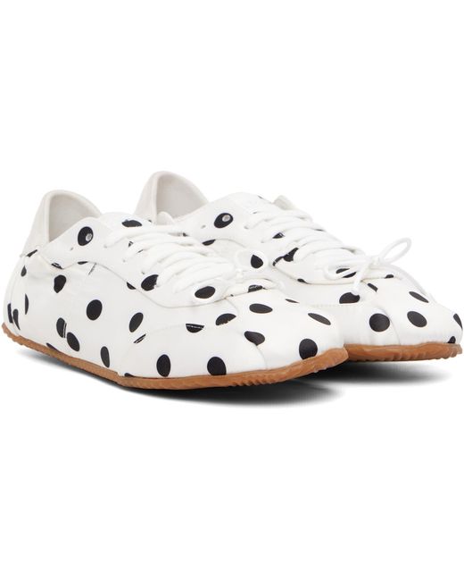 Abra Black Ballerina Dots Sneakers