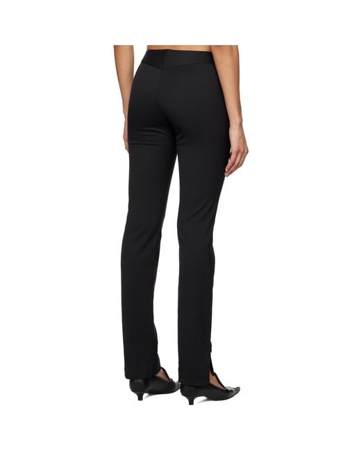 Filippa K Black Slim Zip Trousers
