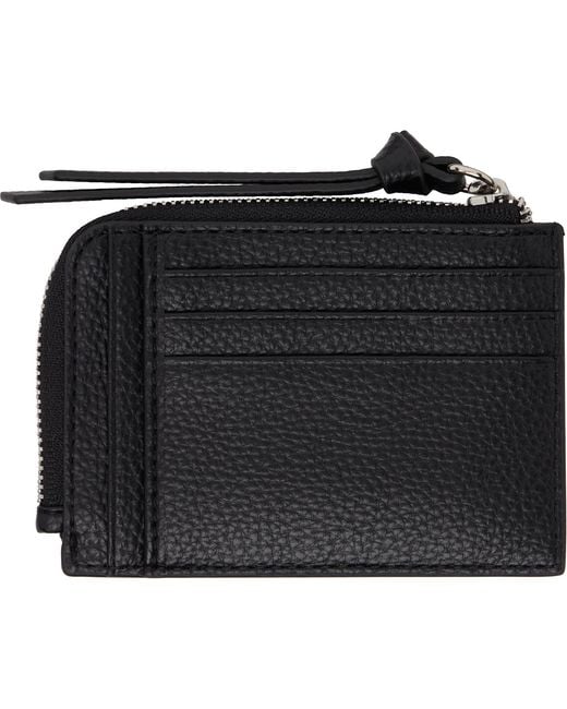 Vivienne Westwood Black Zip Card Holder for men