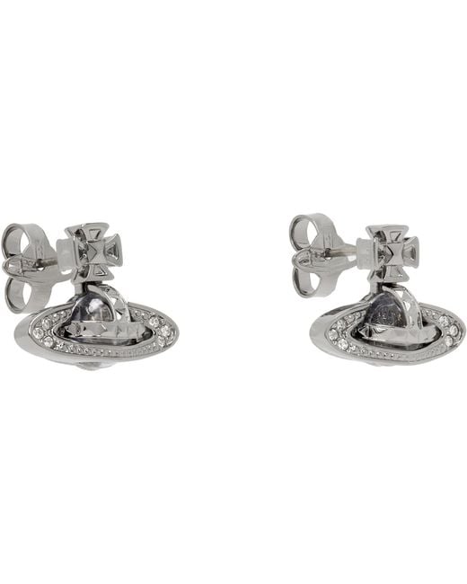 Vivienne Westwood Metallic Pina Bas Relief Earrings for men