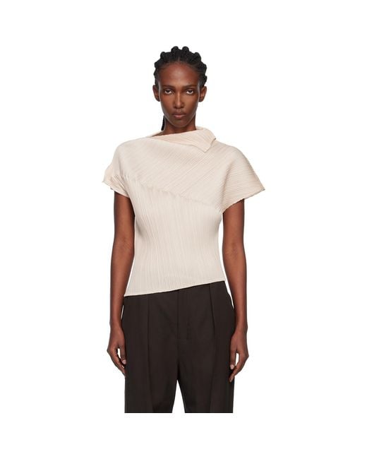 Pleats Please Issey Miyake Leap Top in Black | Lyst