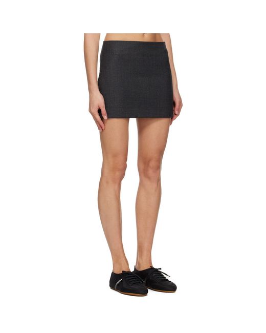 Givenchy Black Wool Miniskirt