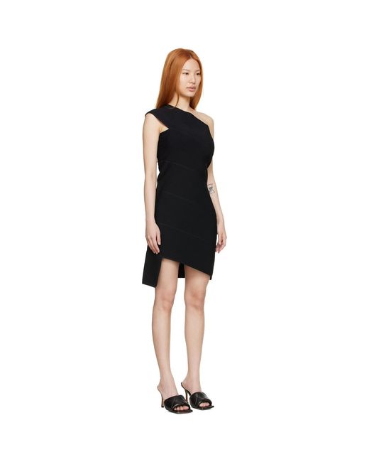 Bottega Veneta Black Viscose Mini Dress