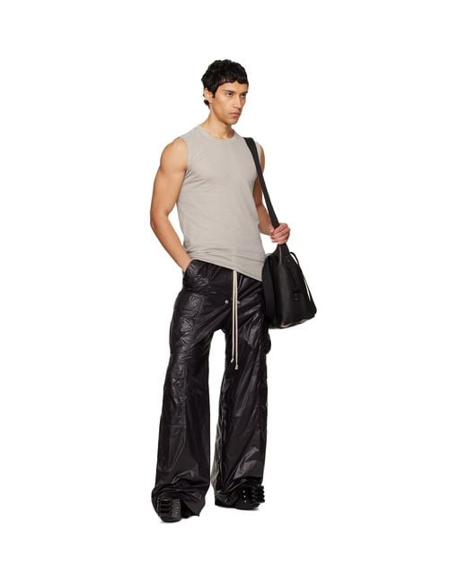 Rick Owens Black Temple Cargobelas Cargo Pants for men