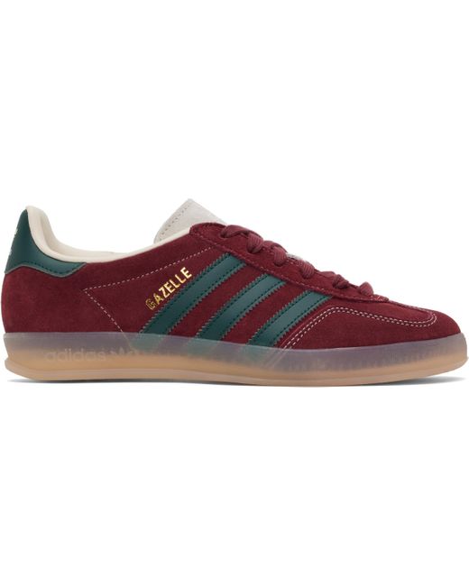 adidas gazelle silver green womens adidas x Gucci Gazelle Burgundy Velvet Sneakers Red / Gucci main image 1