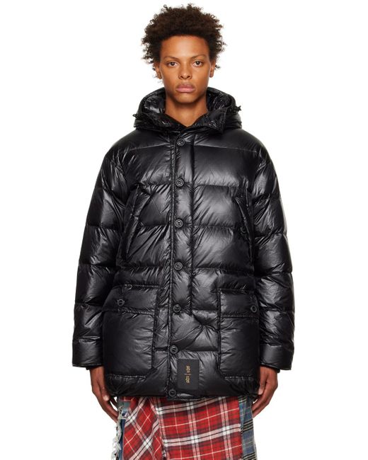 R13 Synthetic Upside-down Reversible Down Jacket in Black for Men ...