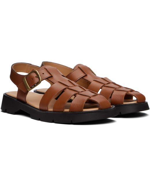 Kleman Black Tan Babord Vgt Fisherman Sandals for men