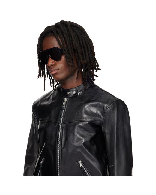 Gucci Gray Shield Sunglasses for men
