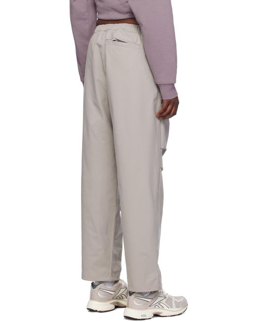 Pantalon décontracté gris à glissière Dime en coloris Multicolor