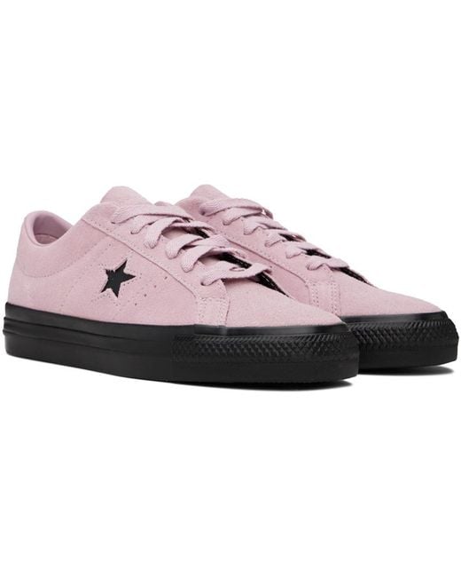 Converse Pink Cons One Star Pro Sneakers in Black for Men Lyst UK