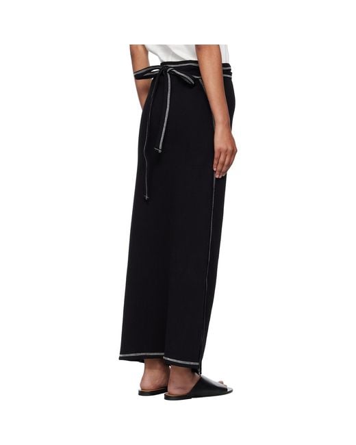 Baserange Black Brig Maxi Skirt