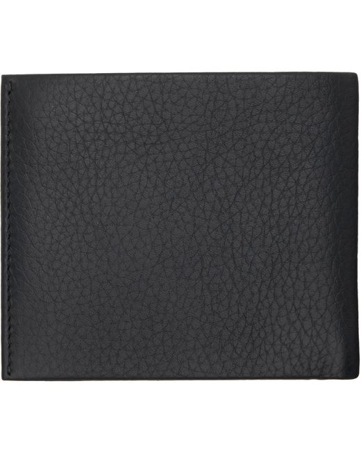 Boss Black Grained Leather Wallet for men