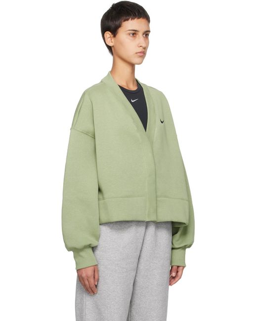 Nike Green Over-oversized Cardigan