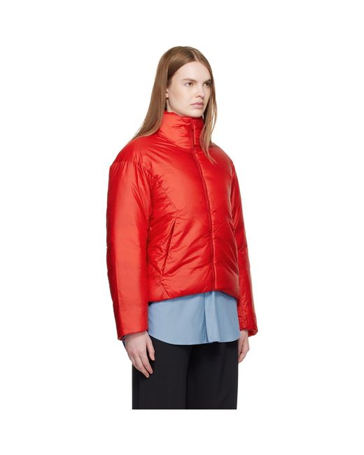 Veilance Red Conduit Down Jacket