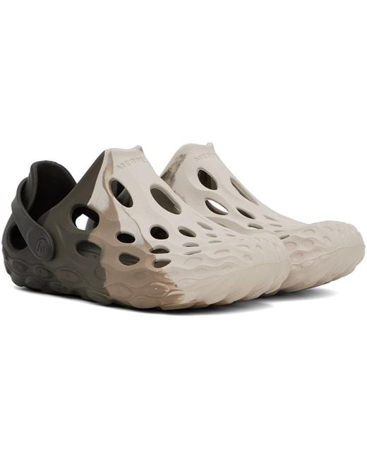 Merrell Black & Off-white Hydro Moc Drift Sandals for men