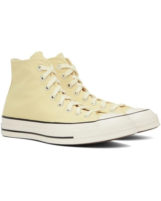Converse Black Yellow Chuck 70 Hi Sneakers for men