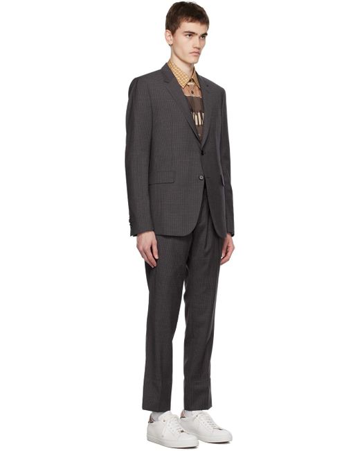 Paul Smith Black Gray Kensington Suit for men