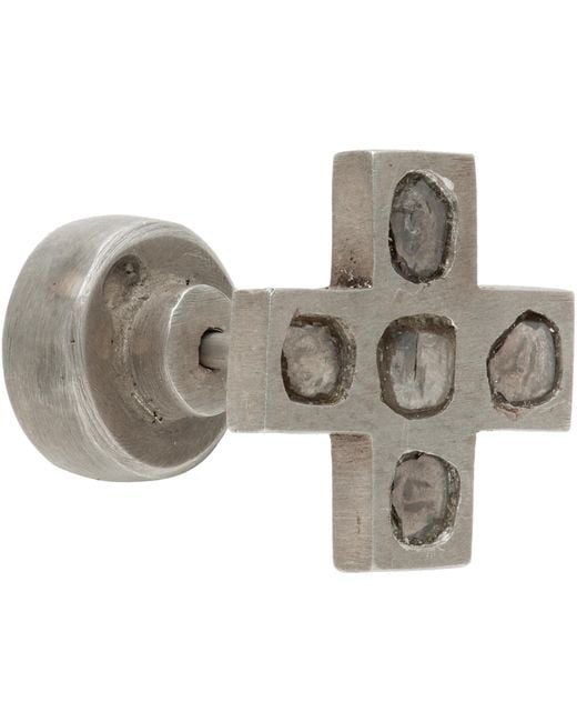 Parts Of 4 Gray Plus Mega Pavé Earring for men