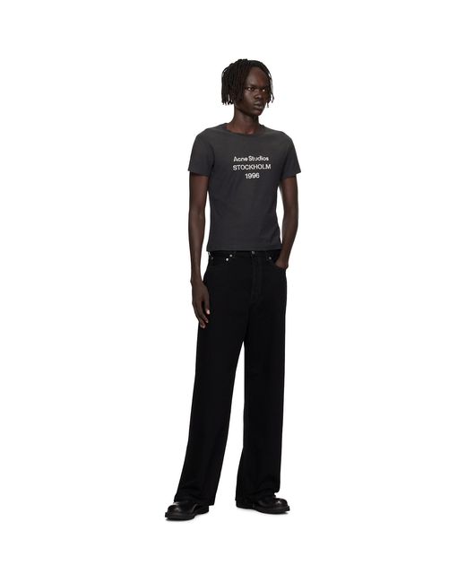 Acne Black Loose Fit 1981 Jeans for men