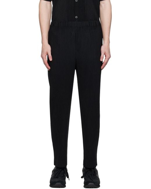 Homme Plissé Issey Miyake Homme Plissé Issey Miyake Black Monthly Color September Trousers for men