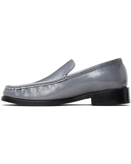 Acne Black Leather Loafers for men